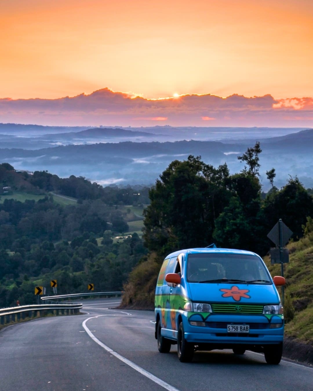 Mystery Machine sunset in Queensland