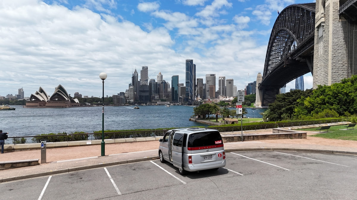 Johnny Feelgood Camper at Sydney Harbour Bridge, NSW