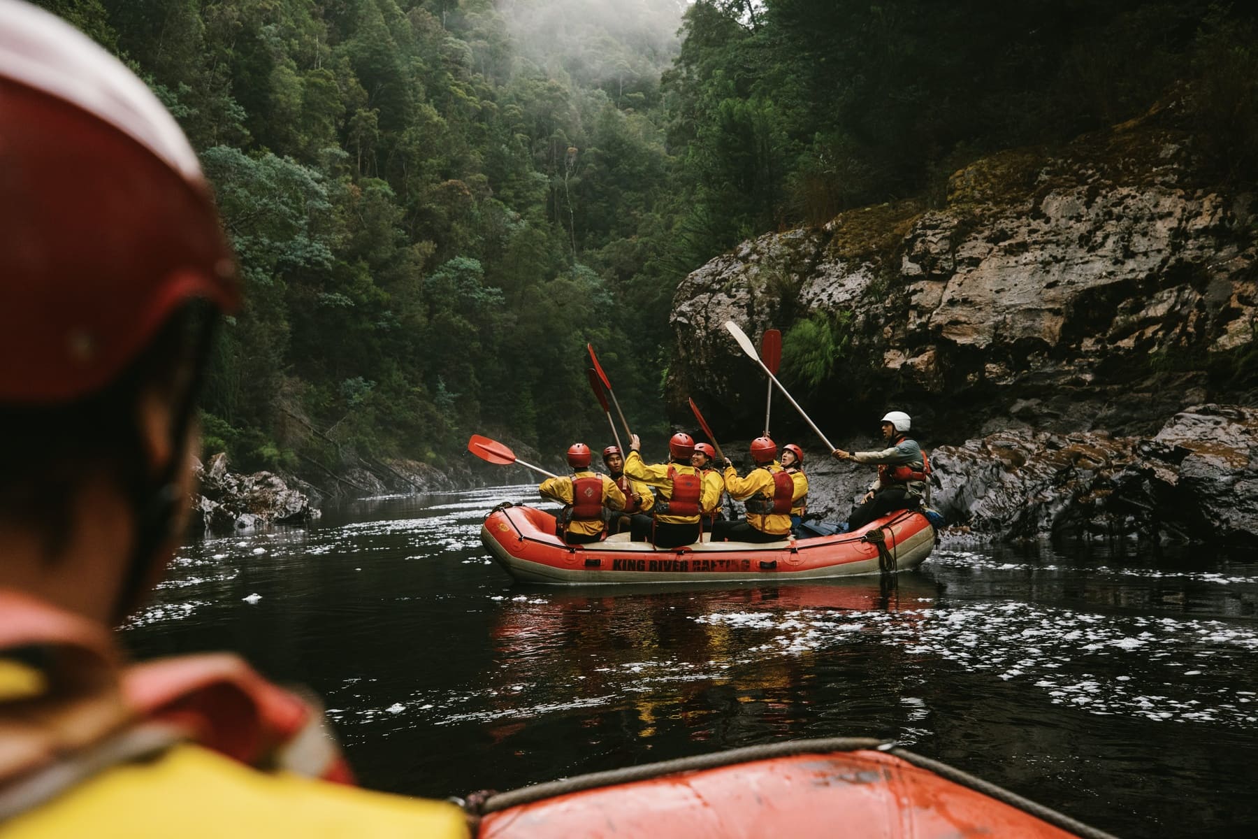 King River Gorge rafting, TAS.