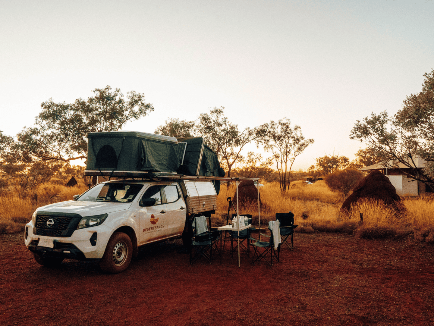 Desert Sands 4x4 camping setup, NT.
