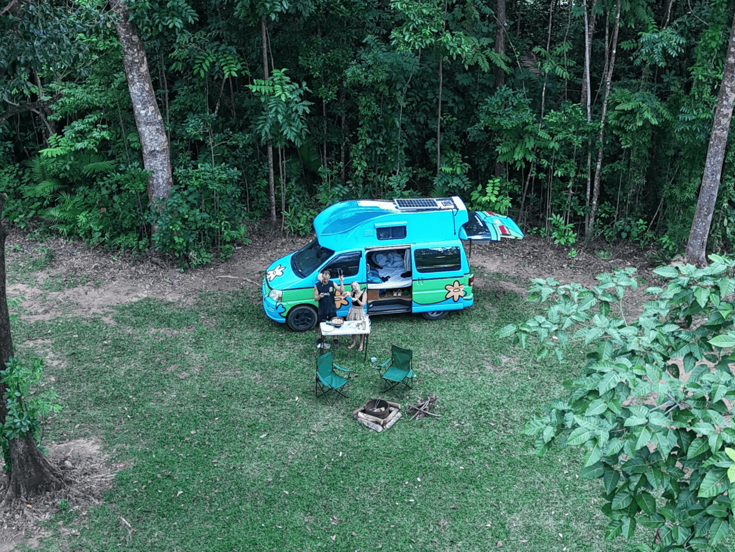 Mystery Machine Hitop camping, QLD.