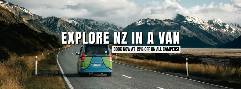 15 percent off campervan hire new zealand