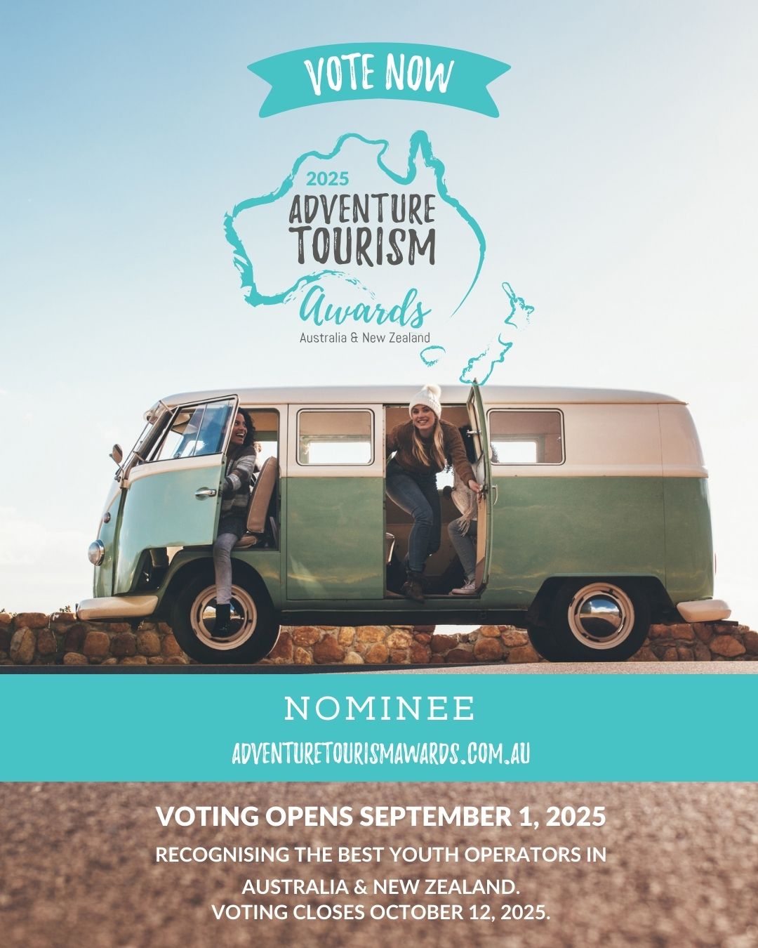 Vote for Wicked Campers in the Adventure Tourism Awards