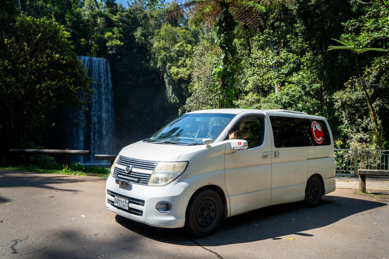 Johnny Feelgood Camper at Millaa Millaa Falls, QLD