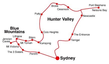 Blue Mountains Loop Map