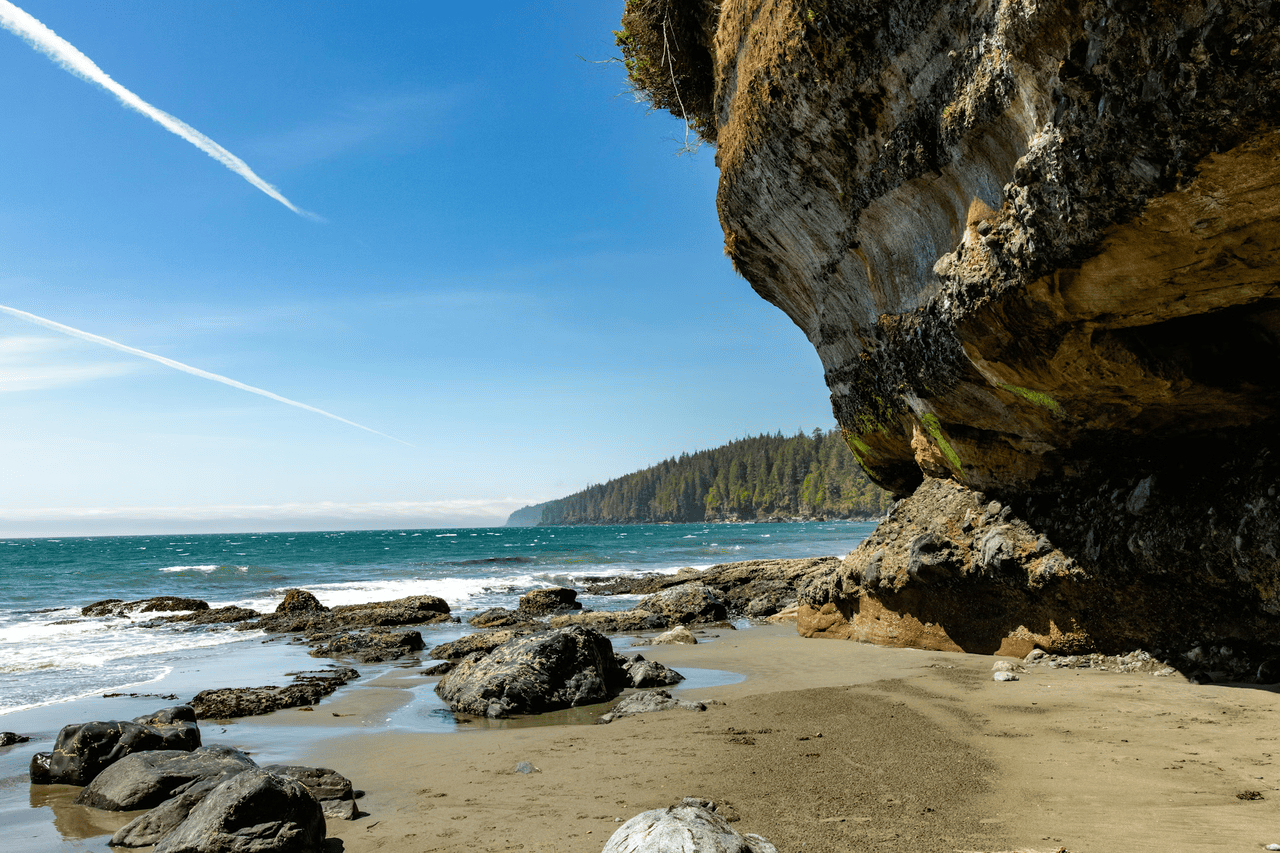 Vancouver Island coastline and Pacific Ocean, British Columbia